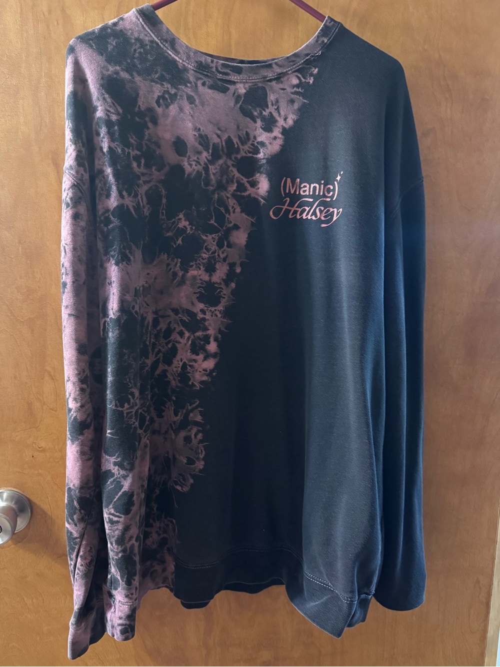 Halsey Manic pink and black sweatshirt